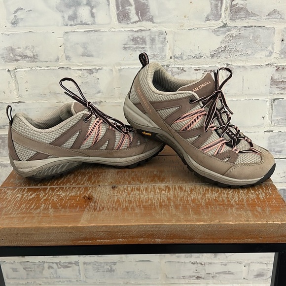 MERRELL Siren Sport 3 Trail Running Shoe Women Size 7W Gray Pink Hiking J035524W - Picture 5 of 11